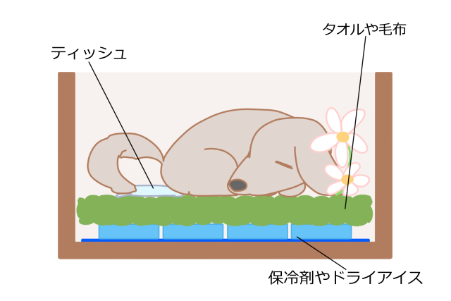 【4】涼しい環境で安置する